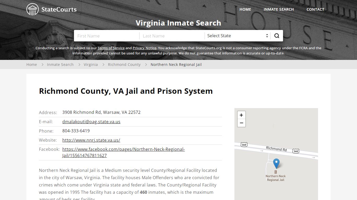 Northern Neck Regional Jail Inmate Records Search ...